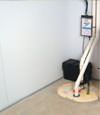 basement wall product and vapor barrier for Brookline wet basements