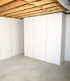 Fiberglass insulated basement wall system in Brockton, MA and RI